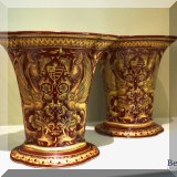 D36. Pair of United Wilson porcelain planters. 